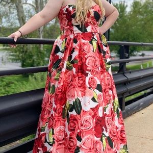 Blondie nites by Stacy Sklar Rose Floral dress